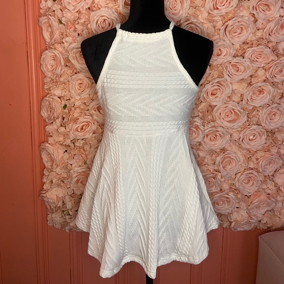 Ivory flowy knitted sleeveless tank - Picture 5 of 5
